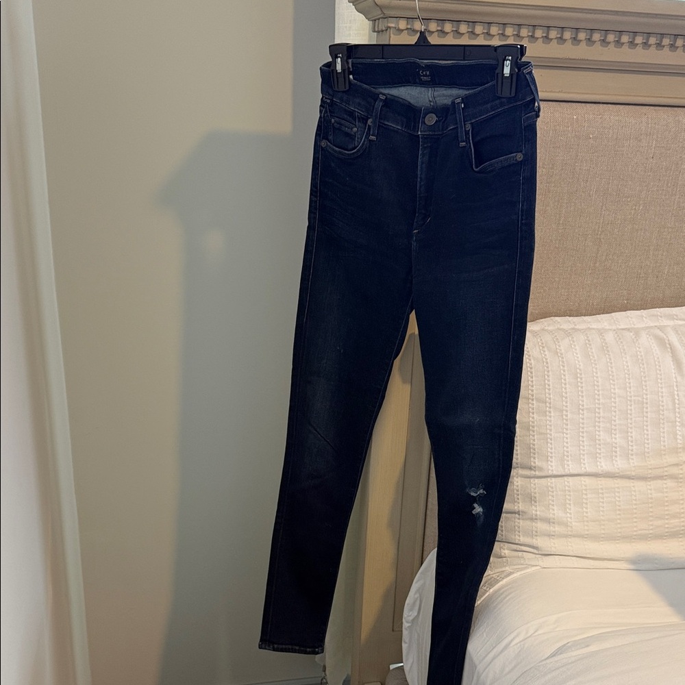 Citizens of Humanity dark blue rocket jeans